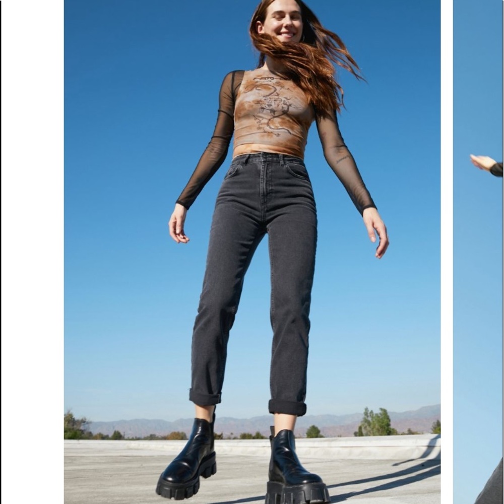 Urban Outfitters Black Mom Jeans